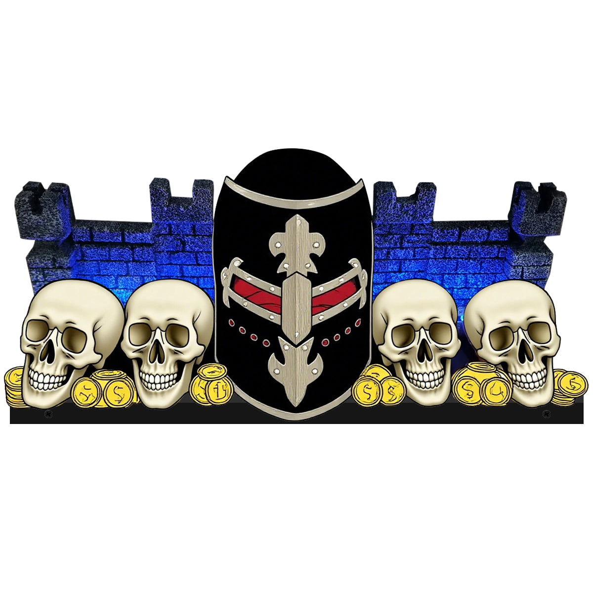 Décoration LED acrylique 3D Black Knight pour flipper