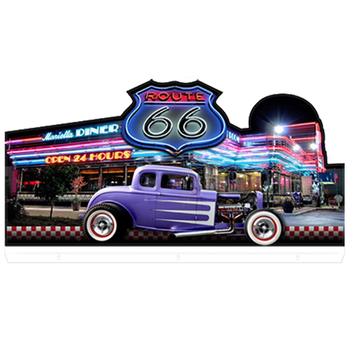 Diner Topper 3D Acrylic LED RGB Topper, for Williams Pinball Machine, Pinball Topper