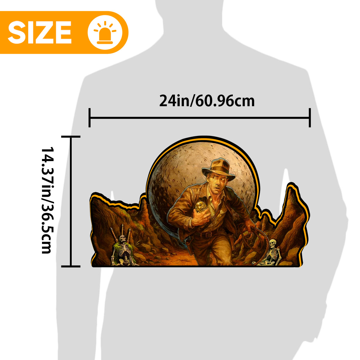 Indiana Jones Pinball Topper Lightbox Arcade Gaming Light box for Man's Cave