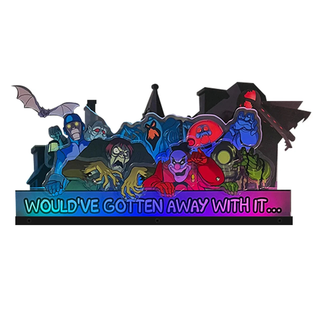 Scooby-doo Collectors Edition Pinball Topper 3D Acrylic LED Topper, For Spooky Pinball Mahine, Pinball Topper