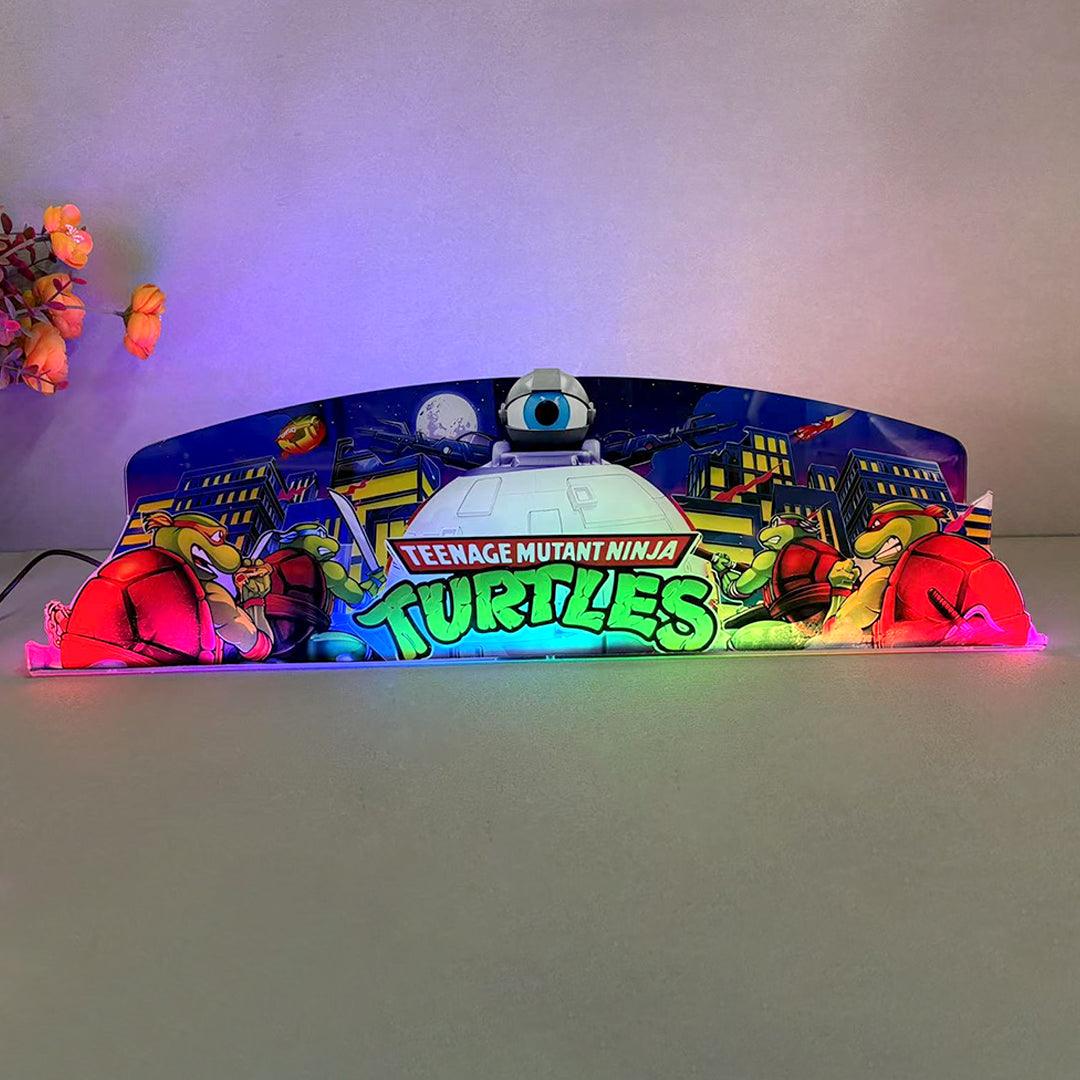TMNT Teenage Mutant Ninja Turtle Pinball Acrylic LED Topper, for Pinball Machine, Pinball Topper