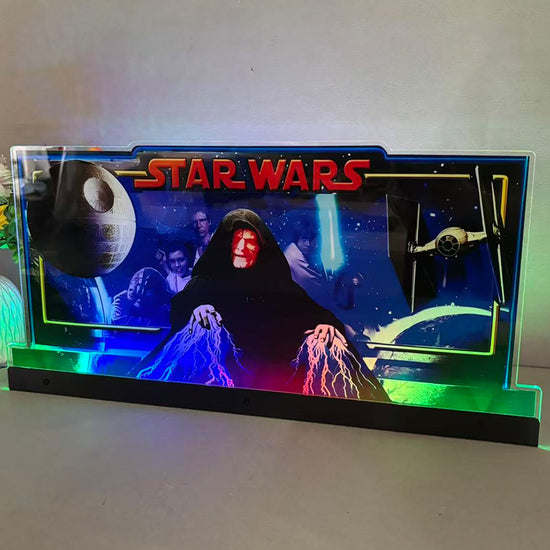 Décoration de flipper Star Wars Seigneur Sith 3D en acrylique LED pour flipper Stern