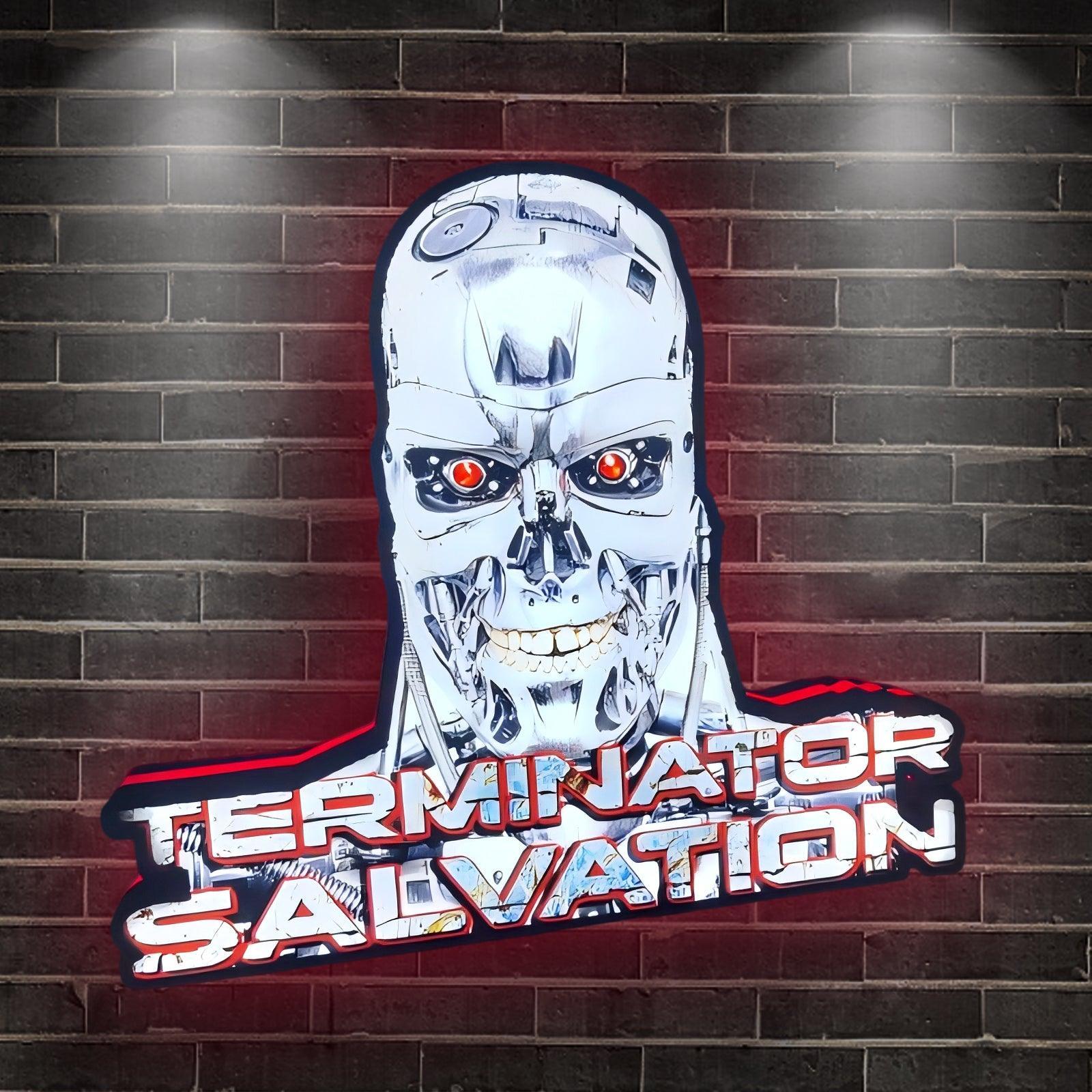 Terminator Salvation Video Game LED Nightlight 3D Print Desktop Lightbox