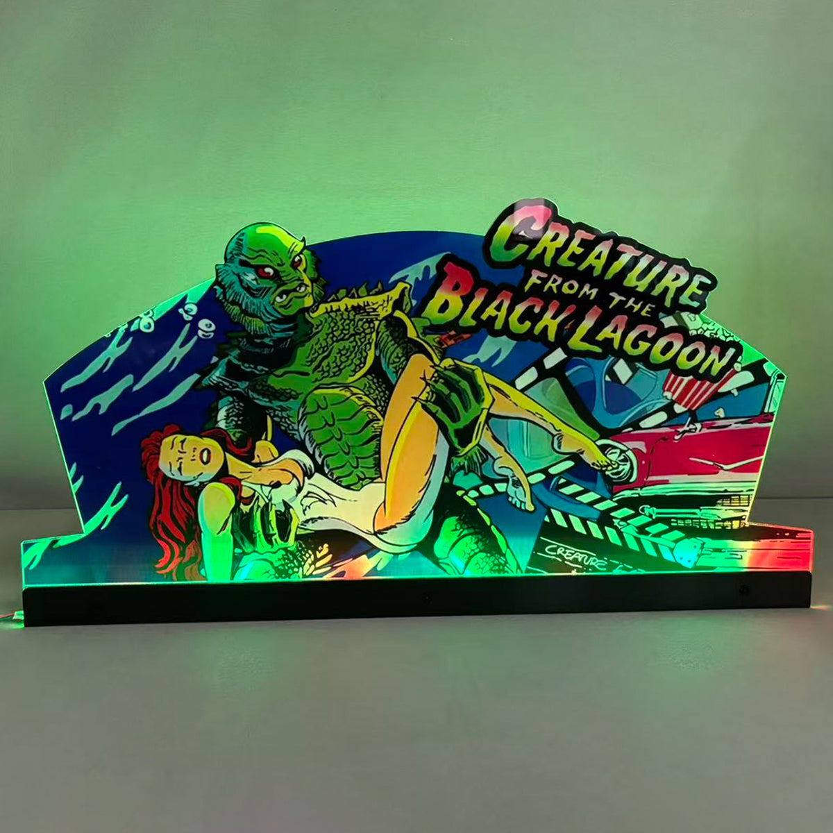 Creature from the black lagoon Topper Pinball Topper 3D Acrylic LED Topper, For Bally Pinball Machine