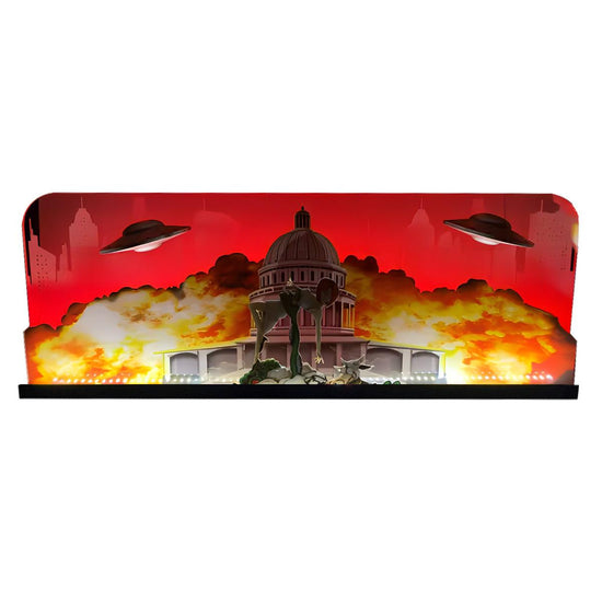 Attack From Mars 3D Pinball Acrylic LED Topper, for Pinball Machine, Pinball Topper