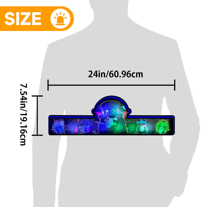 Guns Roses Pinball Topper, 3D LED Lightbox for JJP  Rock Your Pinball Game