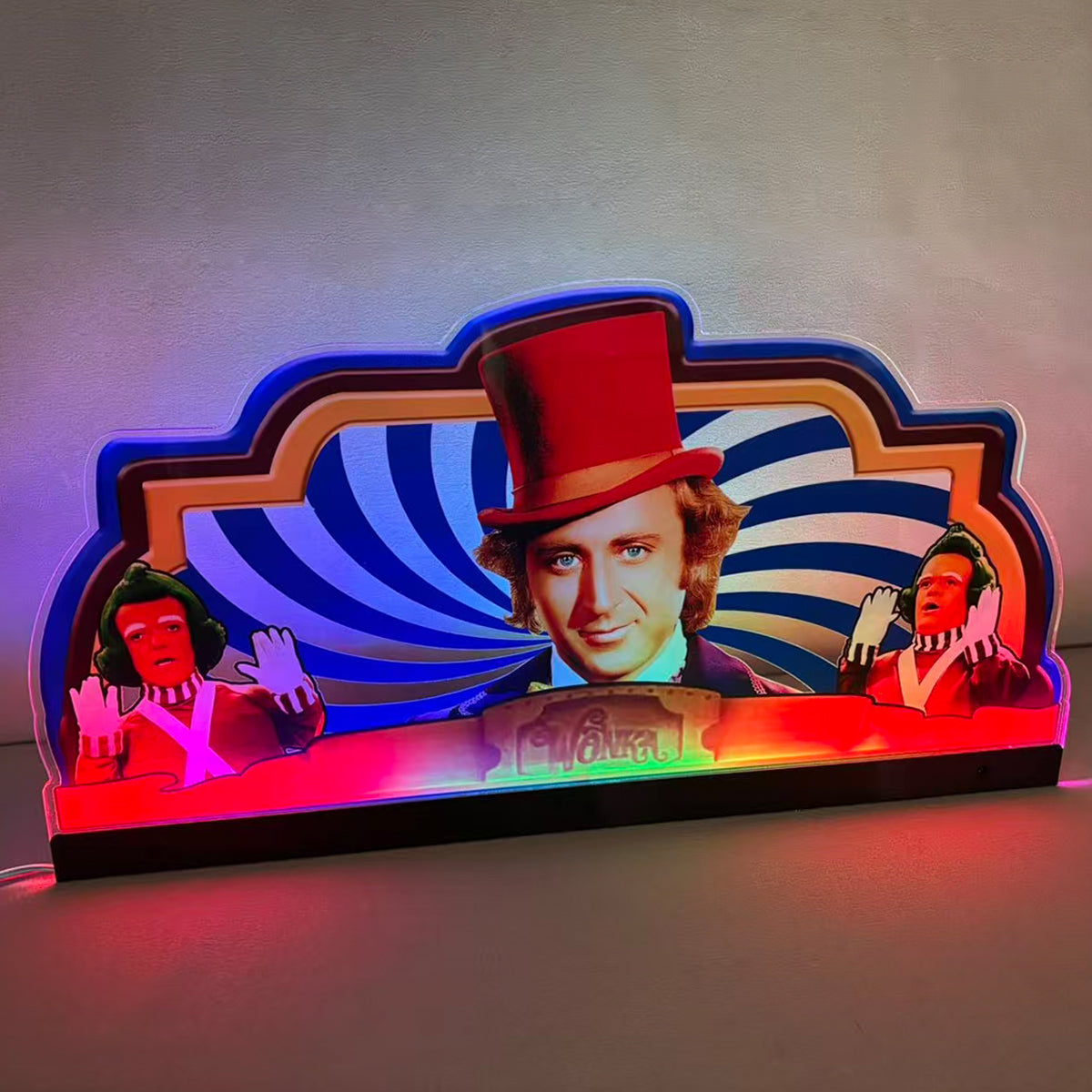 Wily Wonka Pinball JJP Topper 3D Acrylic LED Topper, For Jersey Jack Pinball Mahine, Pinball Topper