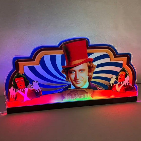 Wily Wonka Pinball JJP Topper 3D Acrylic LED Topper, For Jersey Jack Pinball Mahine, Pinball Topper