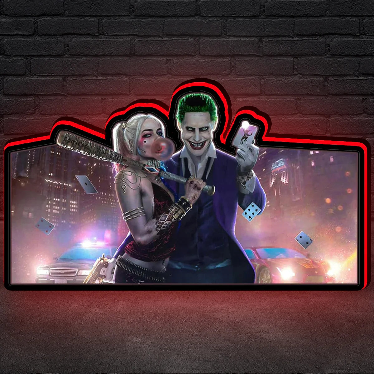 JP's World Joker Tour Topper, 3D Printed Lightbox Powered by USB Band Dimm Wall Art Decor Man's Cave