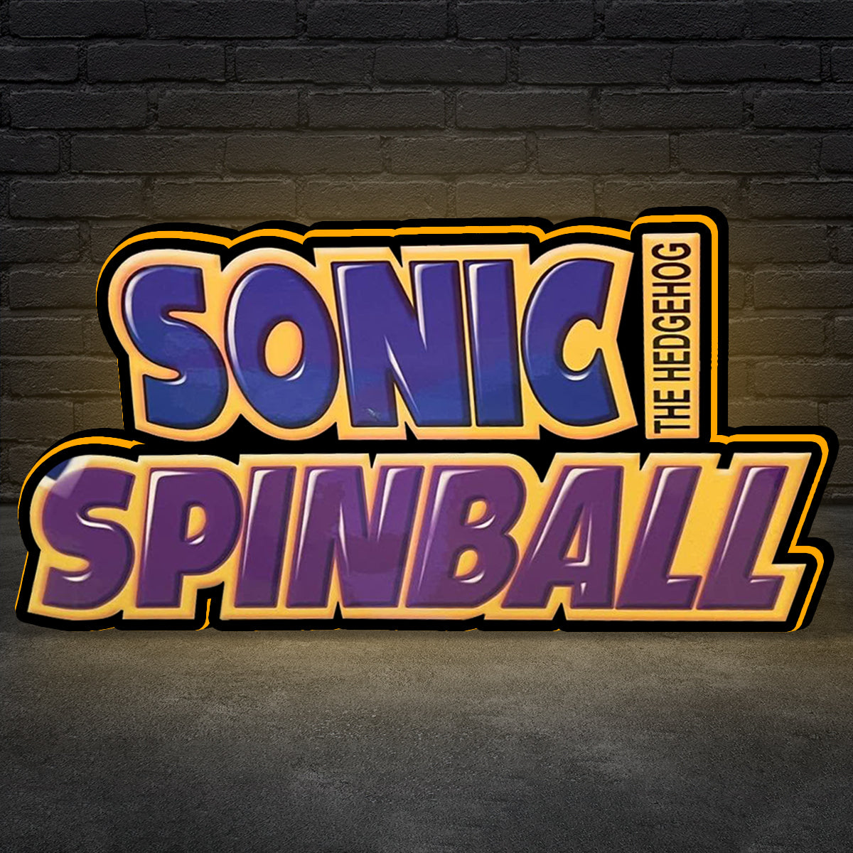 Sonic Pinball Topper Lightbox for Sega Pinball Machine, Arcade Gaming Light box for Man's Cave