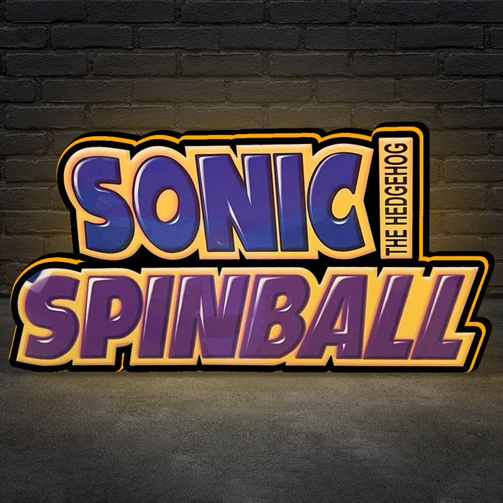 Sonic Pinball Topper Lightbox for Sega Pinball Machine, Arcade Gaming Light box for Man's Cave