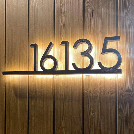 3D Custom Mini Digital Led Light Word Acrylic Number Plate Door Head S ...