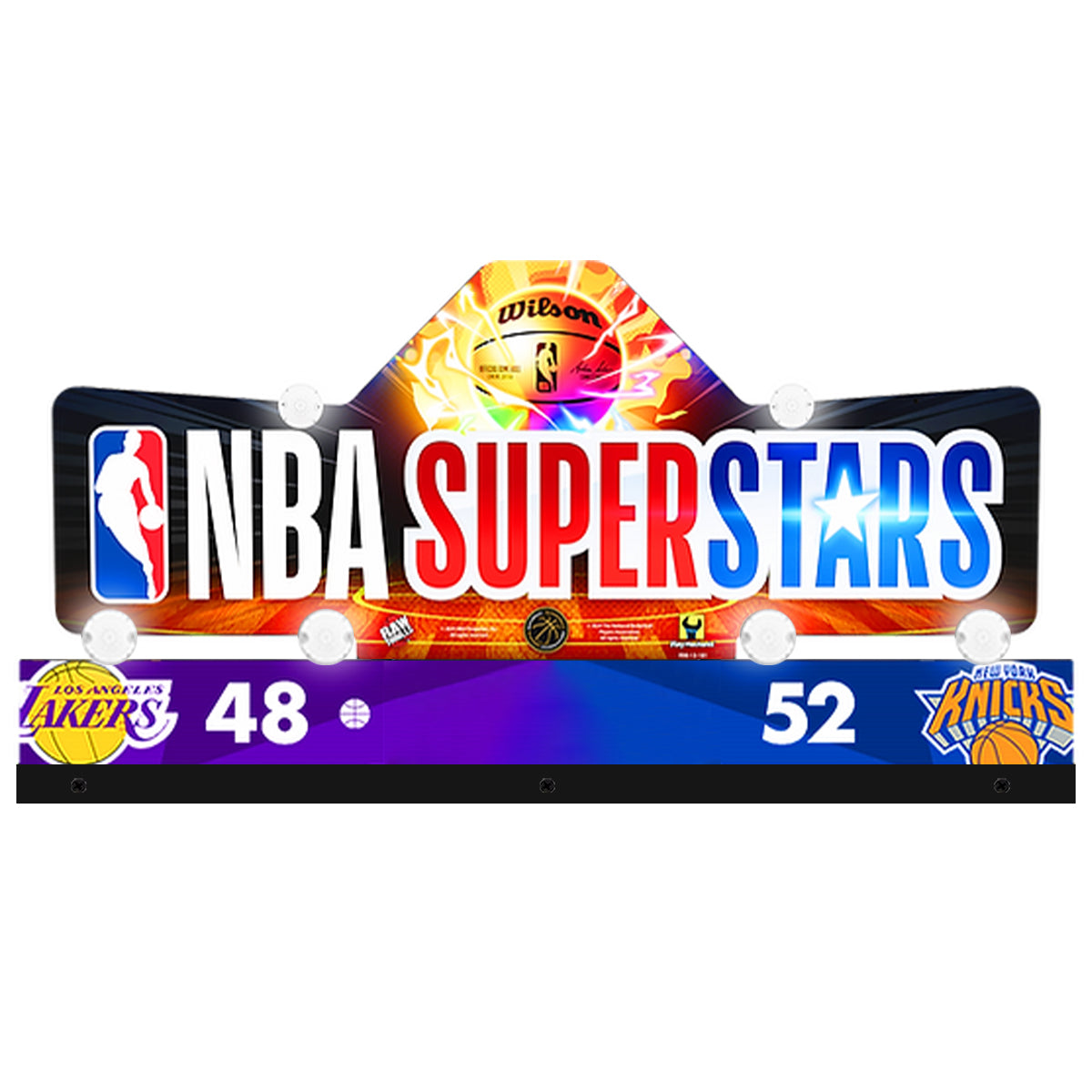 NBA Superstars Arcade Topper 3D Acrylic LED Topper, For Arcade Game Art Repro Game Machine, Arcade Topper