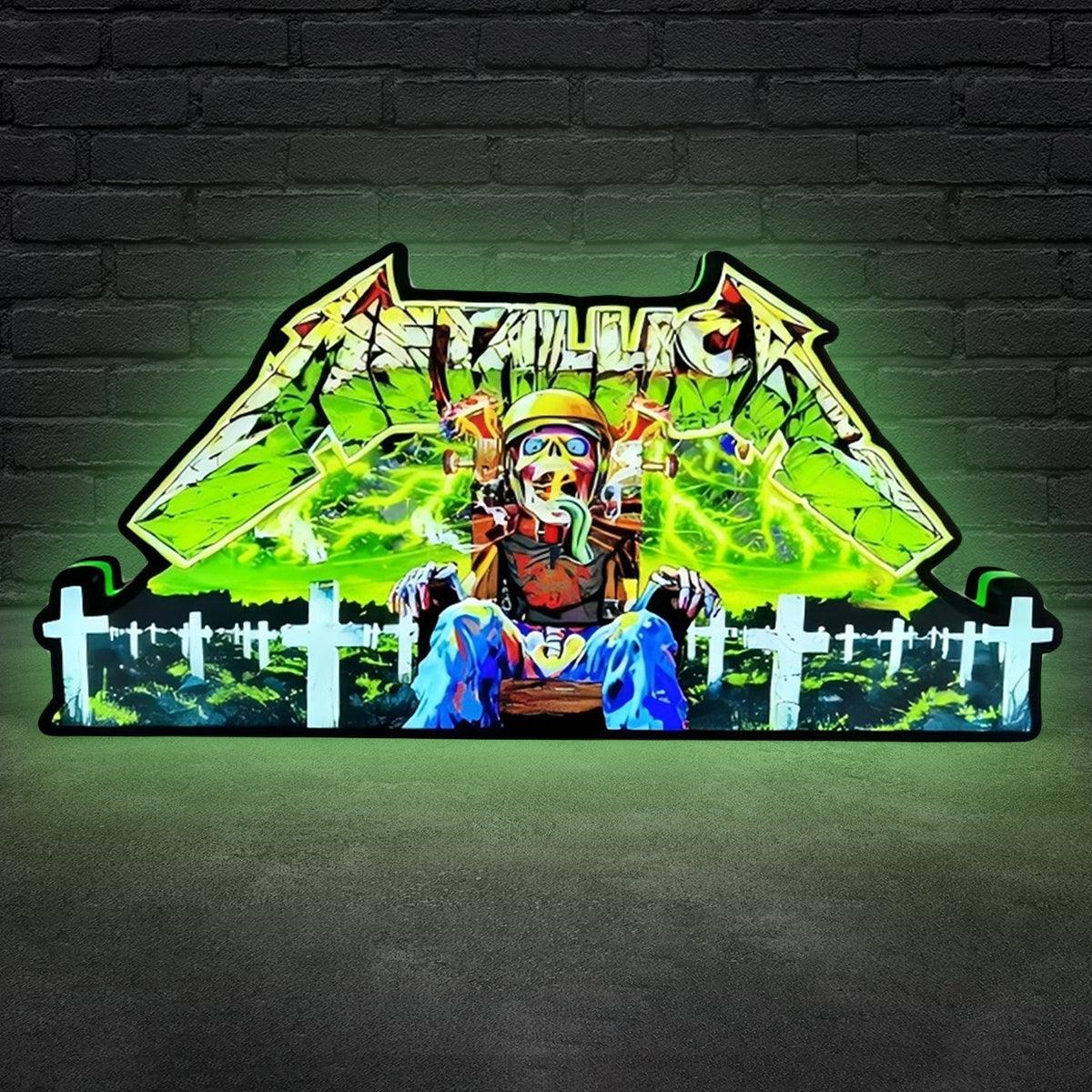 Metallica Remastered Sparky Pinball Topper 3D-gedruckte Leuchtbox