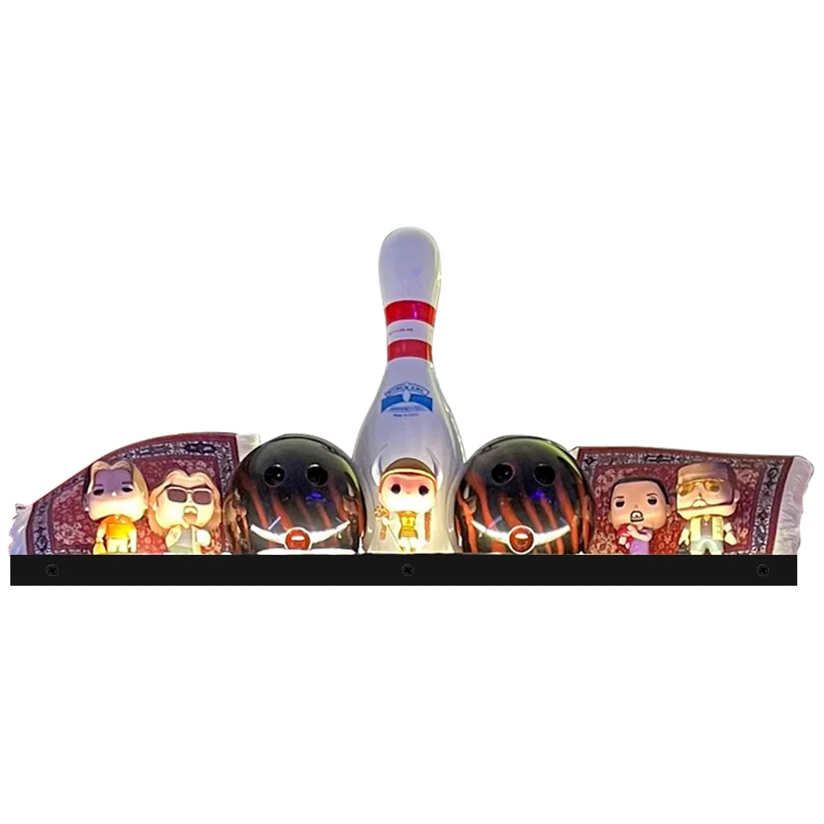 The Big Lebowski Topper 3D Acrylic LED Topper, for The Dutch Pinball Pinball machine, Pinball Topper