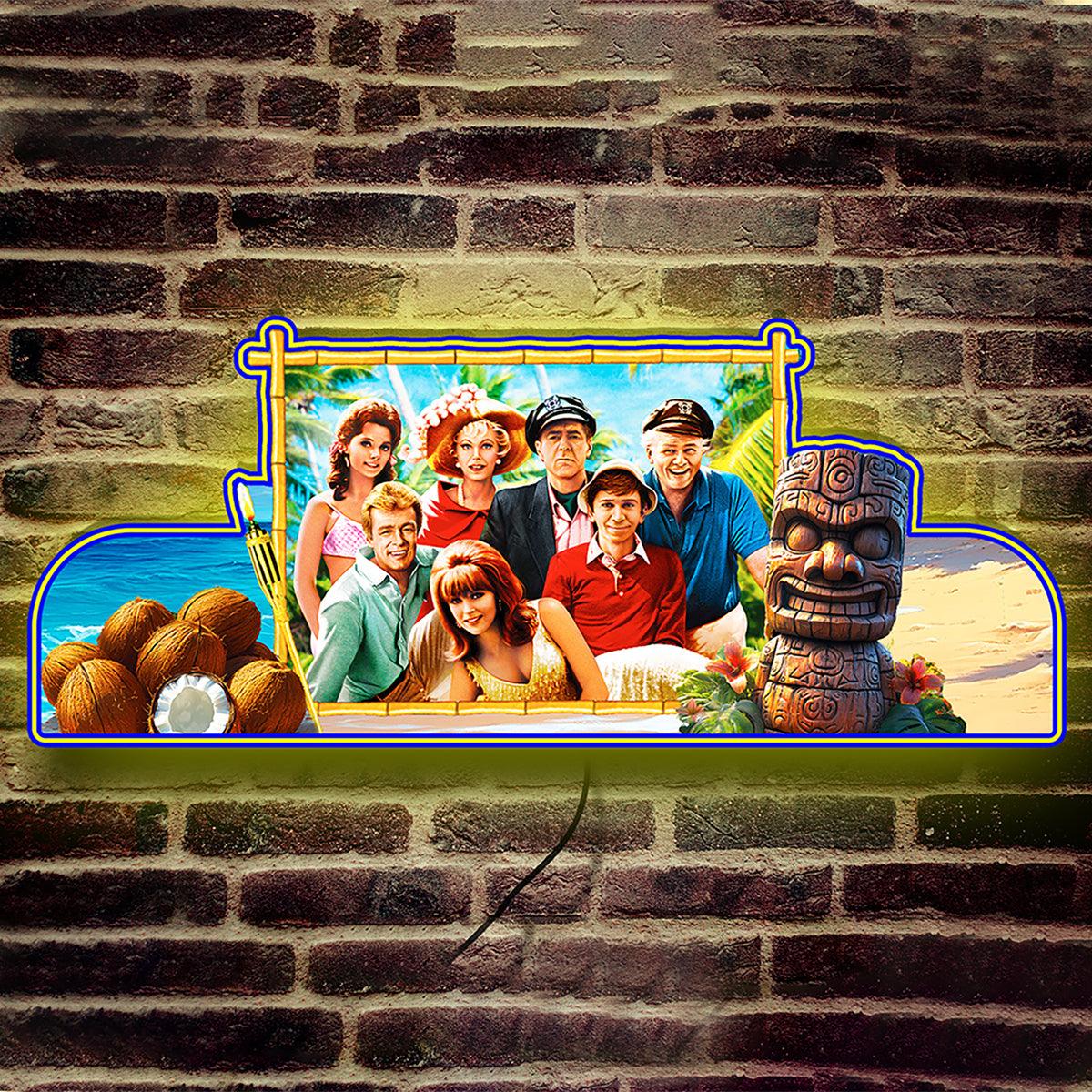 Bally Gilligan's Island Pinball Topper LED Lightbox, 3D Printed Lightbox Rock Your Game