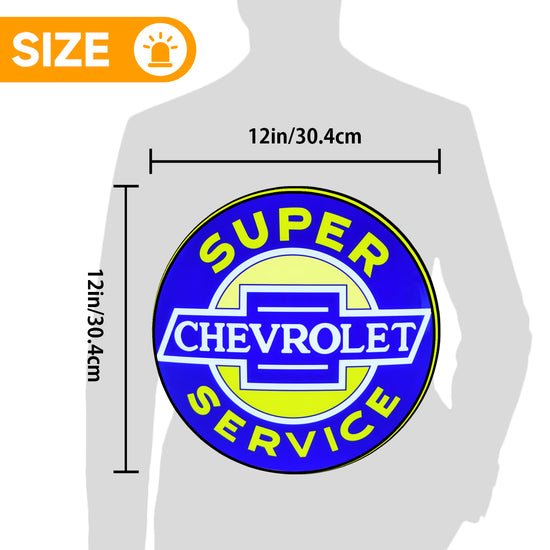 Chevrolet Logo Custom 3D LED Topper Printed Lightbox