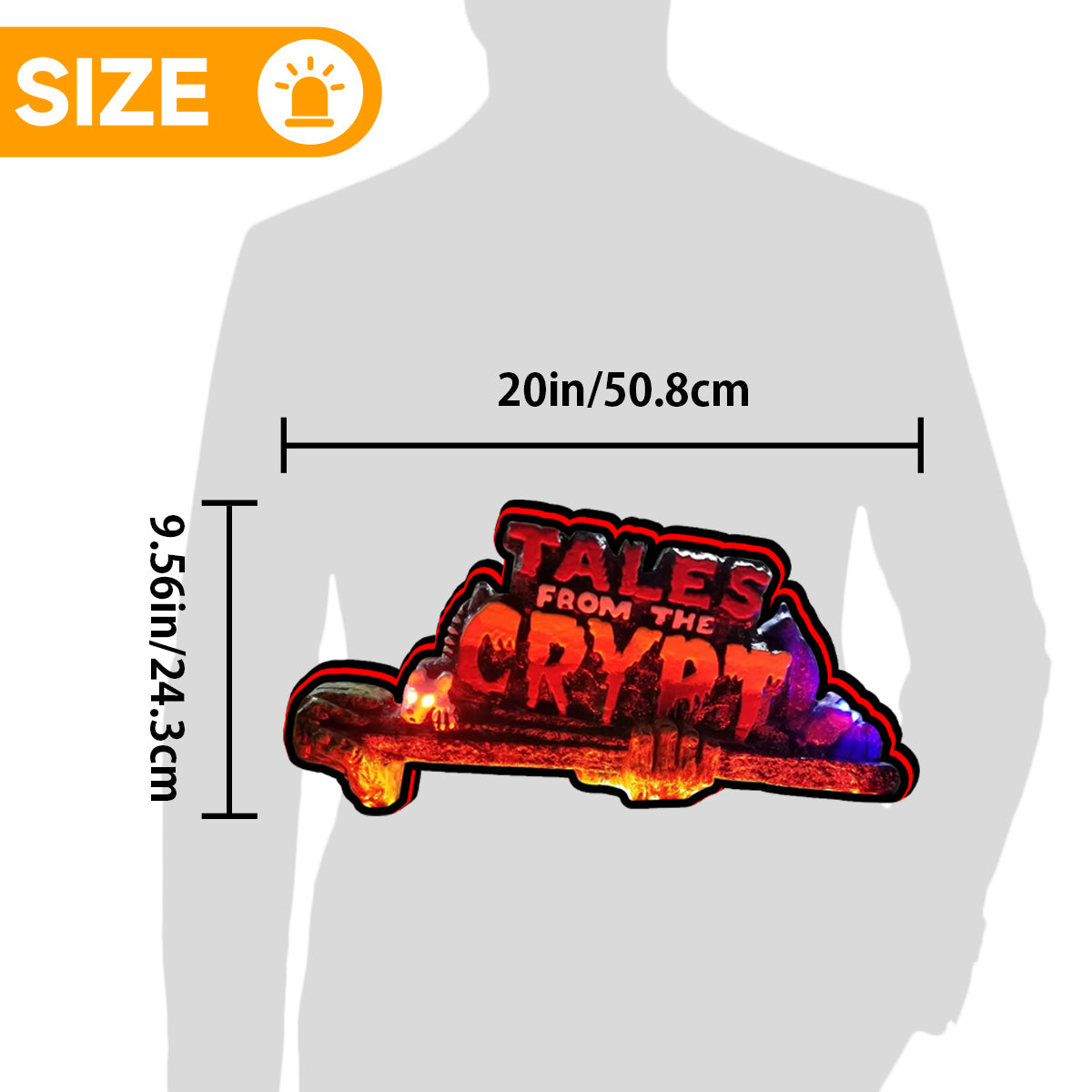 Tales From The Cpypt Pinball Topper Lightbox for Data East Pinball Machine, Arcade Gaming Light box for Man's Cave, Halloween Decor