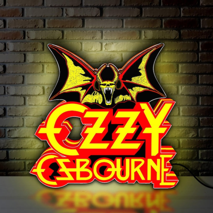 Ozzy Osbourne – Lightbox 3D LED – Le Prince des Ténèbres, illuminé 