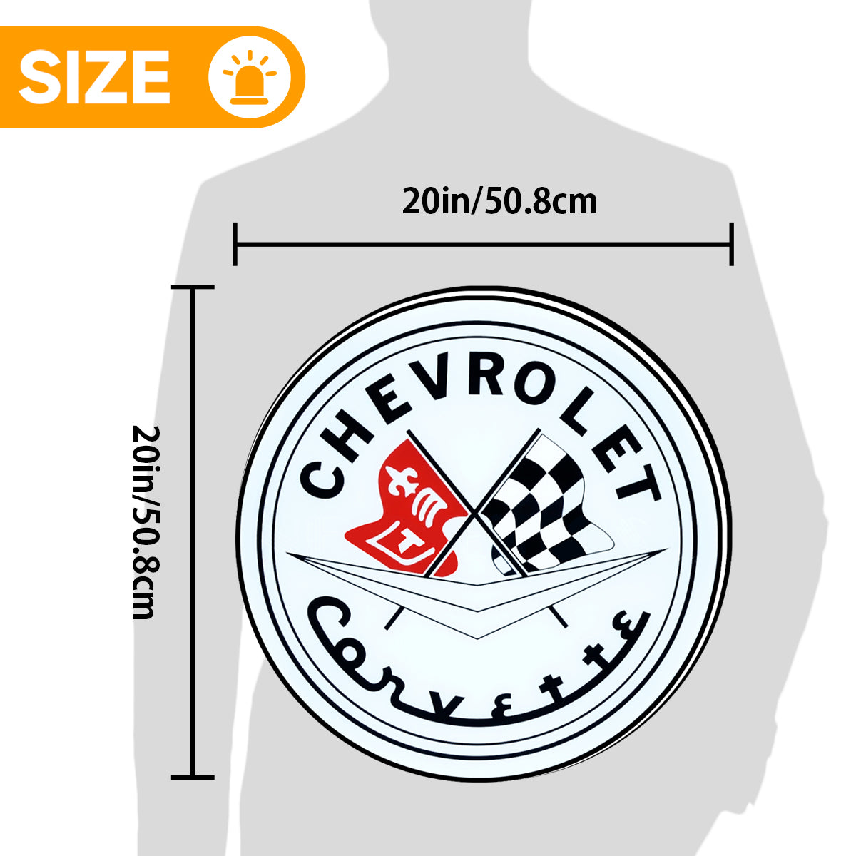 Chevrolet Logo Custom 3D LED Topper Printed Lightbox