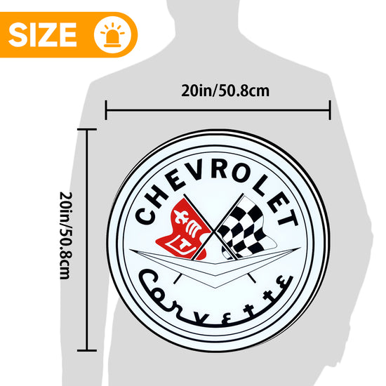 Chevrolet Logo Custom 3D LED Topper Printed Lightbox