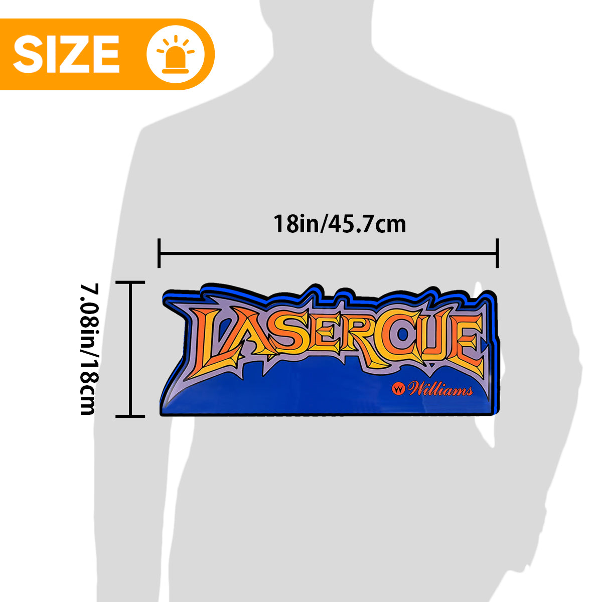 Laser Cue Williams Pinball Topper for Williams Pinball Topper, 3D Printed Lightbox Powered by USB Band Dimm Man's Cave