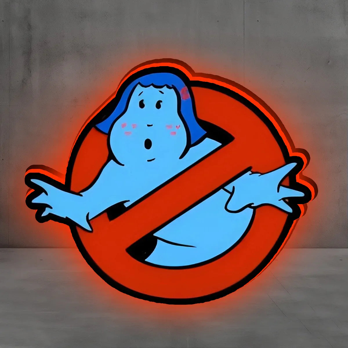 Ghostbusters Vintage-Leuchtkasten im japanischen Stil, USB-betrieben mit Dimmfunktion, perfekte Dekoration