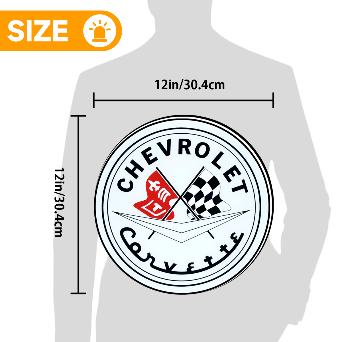 Chevrolet-Logo, individueller 3D-LED-Aufsatz, bedruckter Leuchtkasten