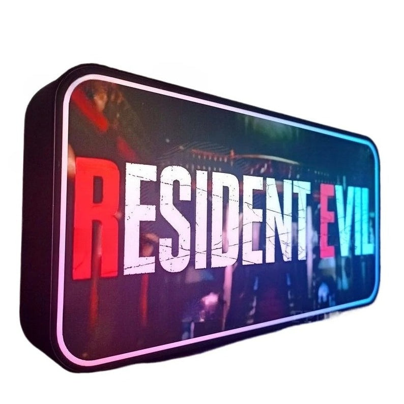 LED Lamp for Decoration | Lightbox Streamer | RGB Configuration | Custom pieces for streaming | Resident evil
