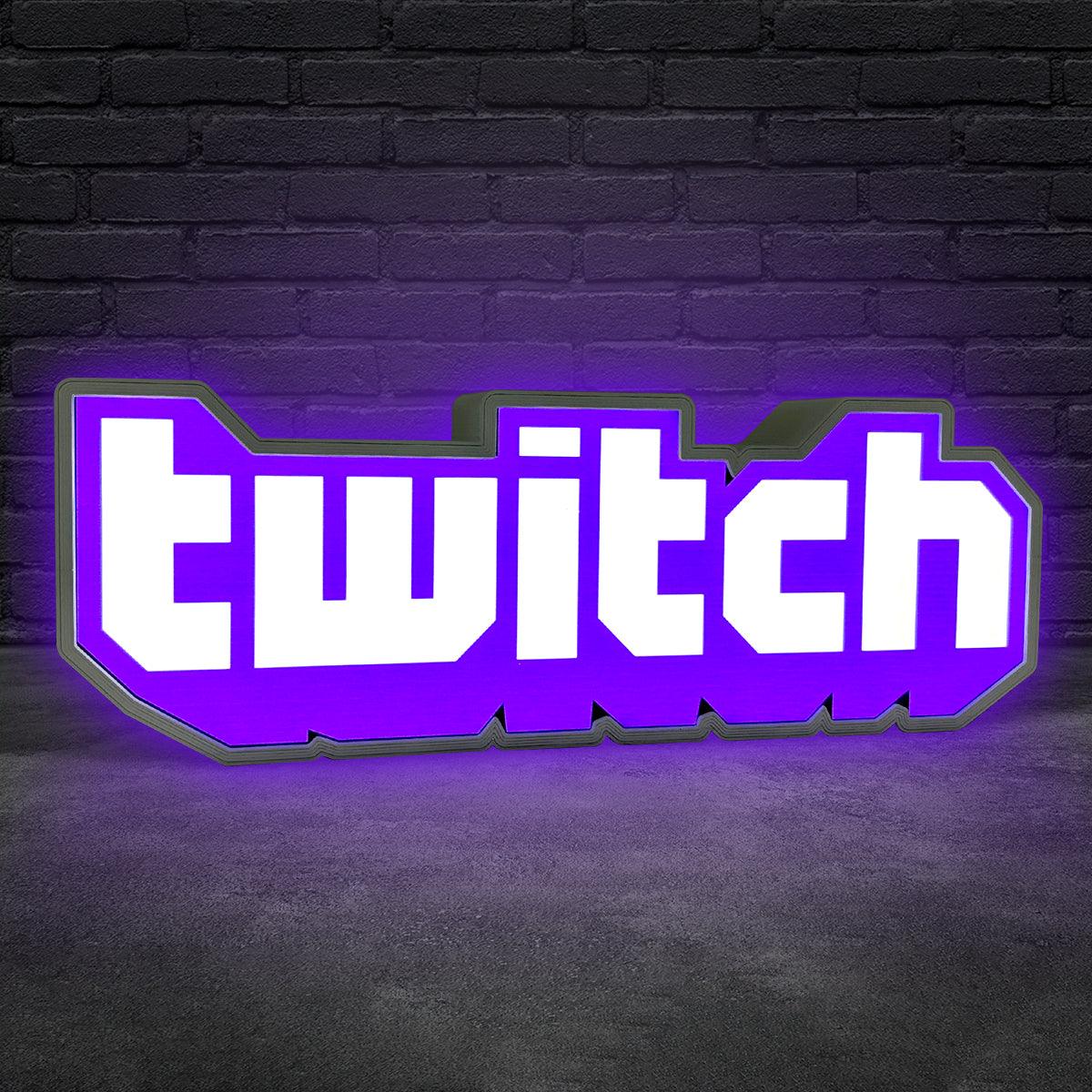 Twitch Logo LED Light Sign | Powered by USB and Fully Dimmable ...