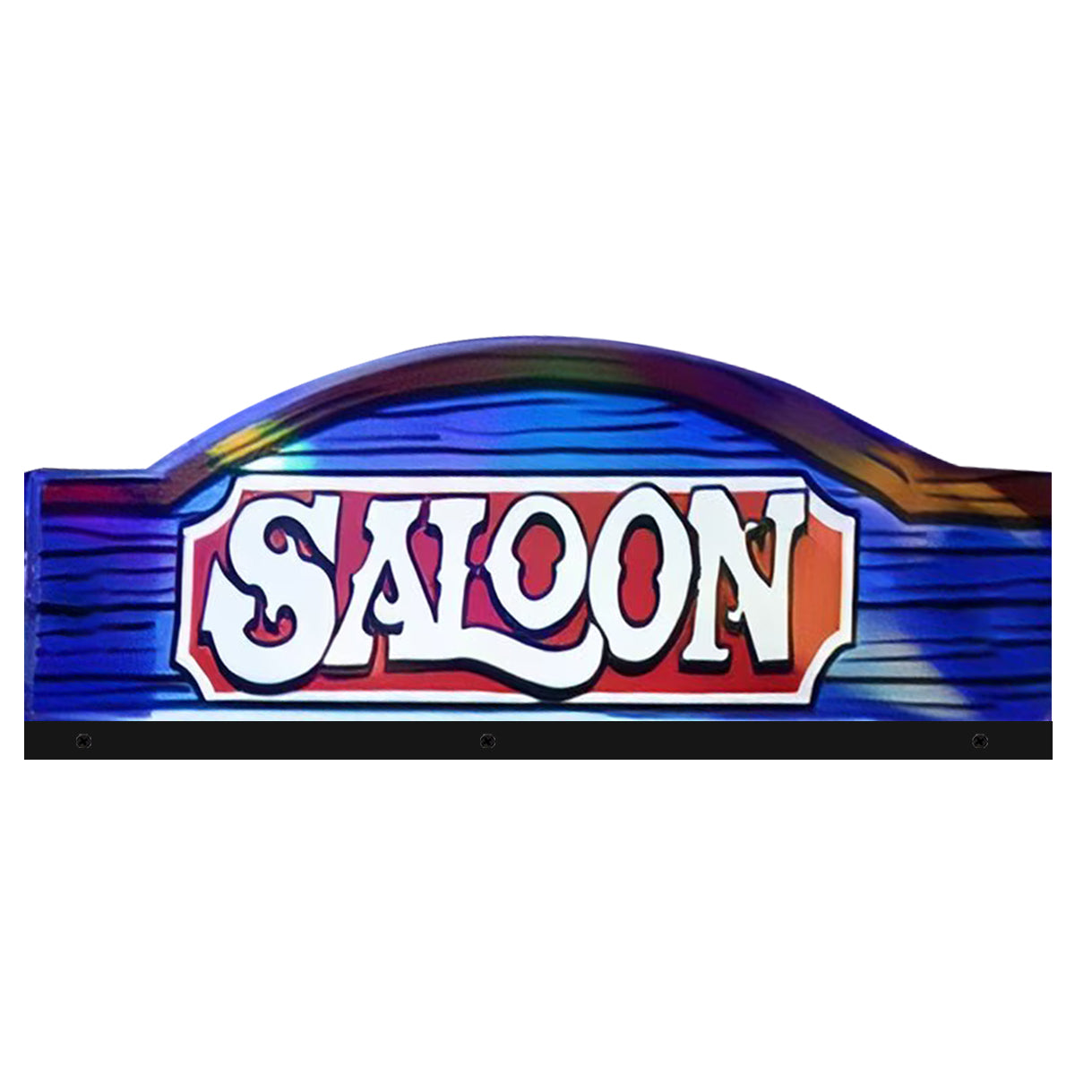 Wild West Saloon 3D Acrylic RGB LED Topper, For Pinball Game Room Decor, Mans Cave Decor