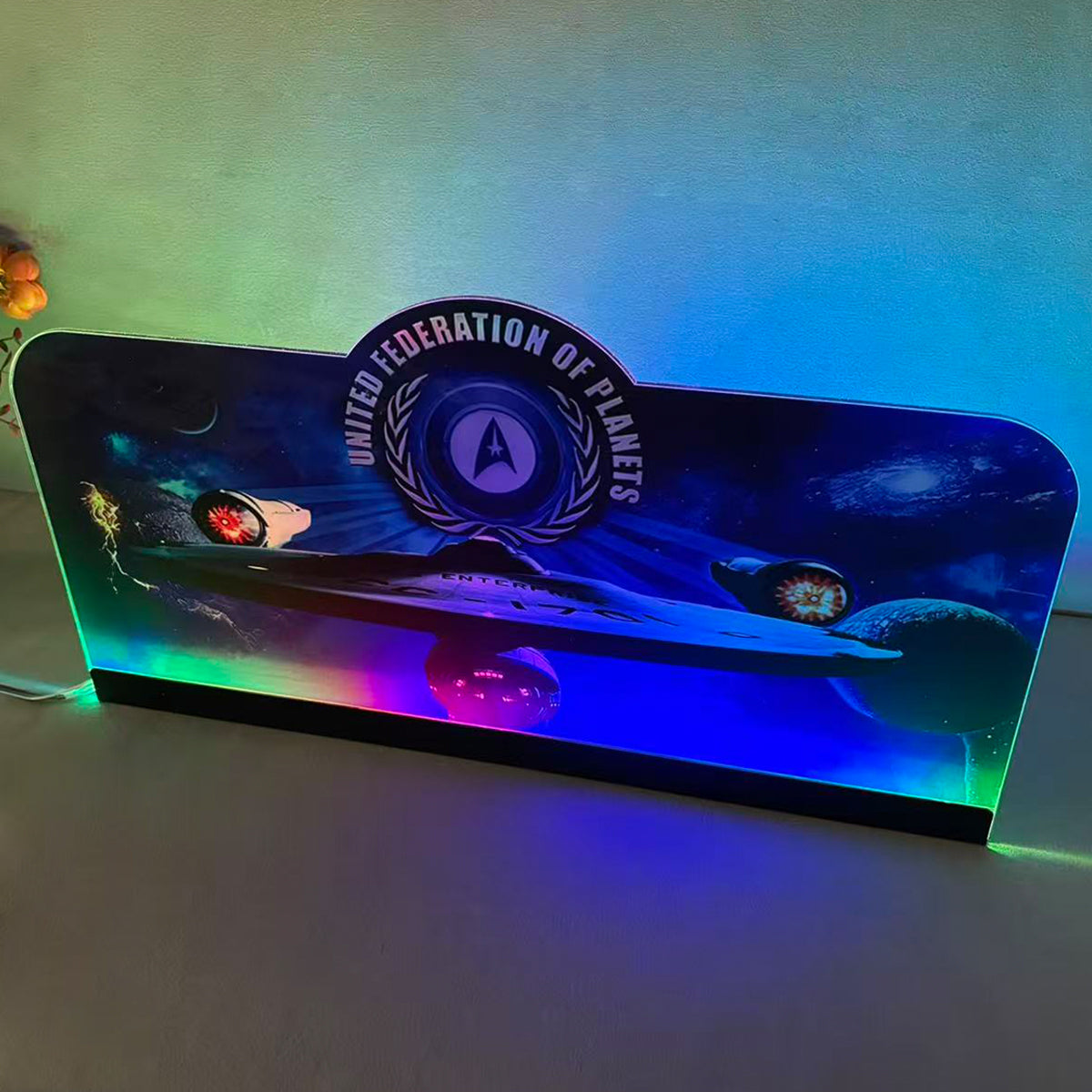 Stern Star Trek Pinball Topper 3D Acrylic LED Topper, For Stern Pinball Machine, Pinball Topper