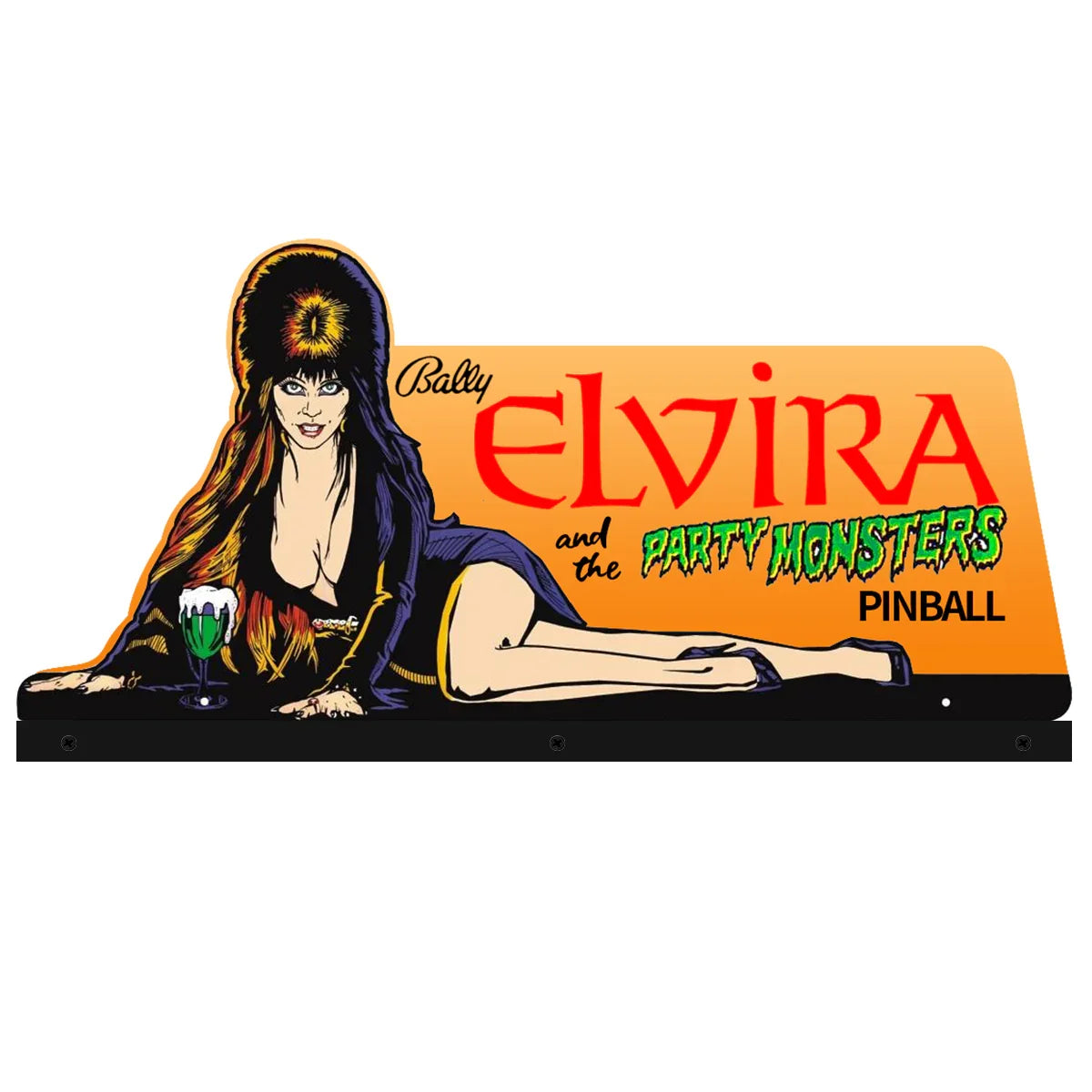 Elvira's Party Monsters Pinball Acrylic LED Topper, for Midway Pinball Machine, Pinball Topper