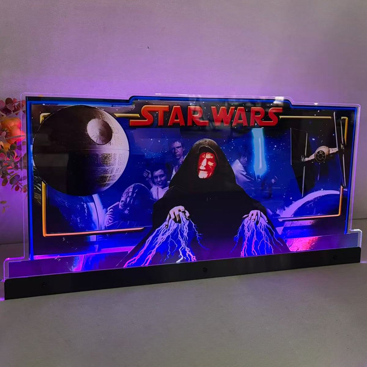 Star Wars Sith Lord Pinball Topper 3D Acrylic LED Topper, for  Pinball Machine, Pinball Topper