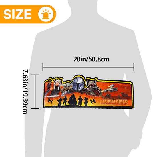 The Mandalorian Pinball Topper LED Lightbox, Pinball Arcade Decor, for The Stern Pinball Machine Topper