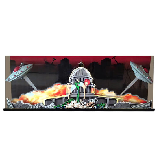 Attack or Revenge From Mars Topper Pinball Machine 3D Acrylic LED Topper, for Pinball Machine, Pinball Topper