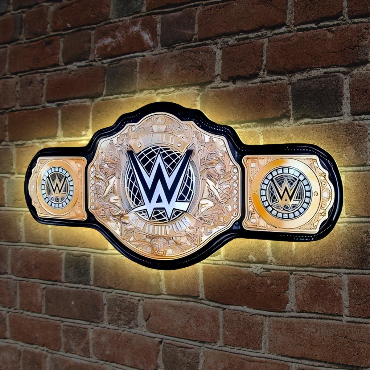 WWE Flipper-Aufsatz mit LED-Beleuchtung, dimmbar, limitierte Auflage (US-Version), Flipper-Arcade-Dekoration, perfekt für Spielzimmer oder Flipperautomaten 