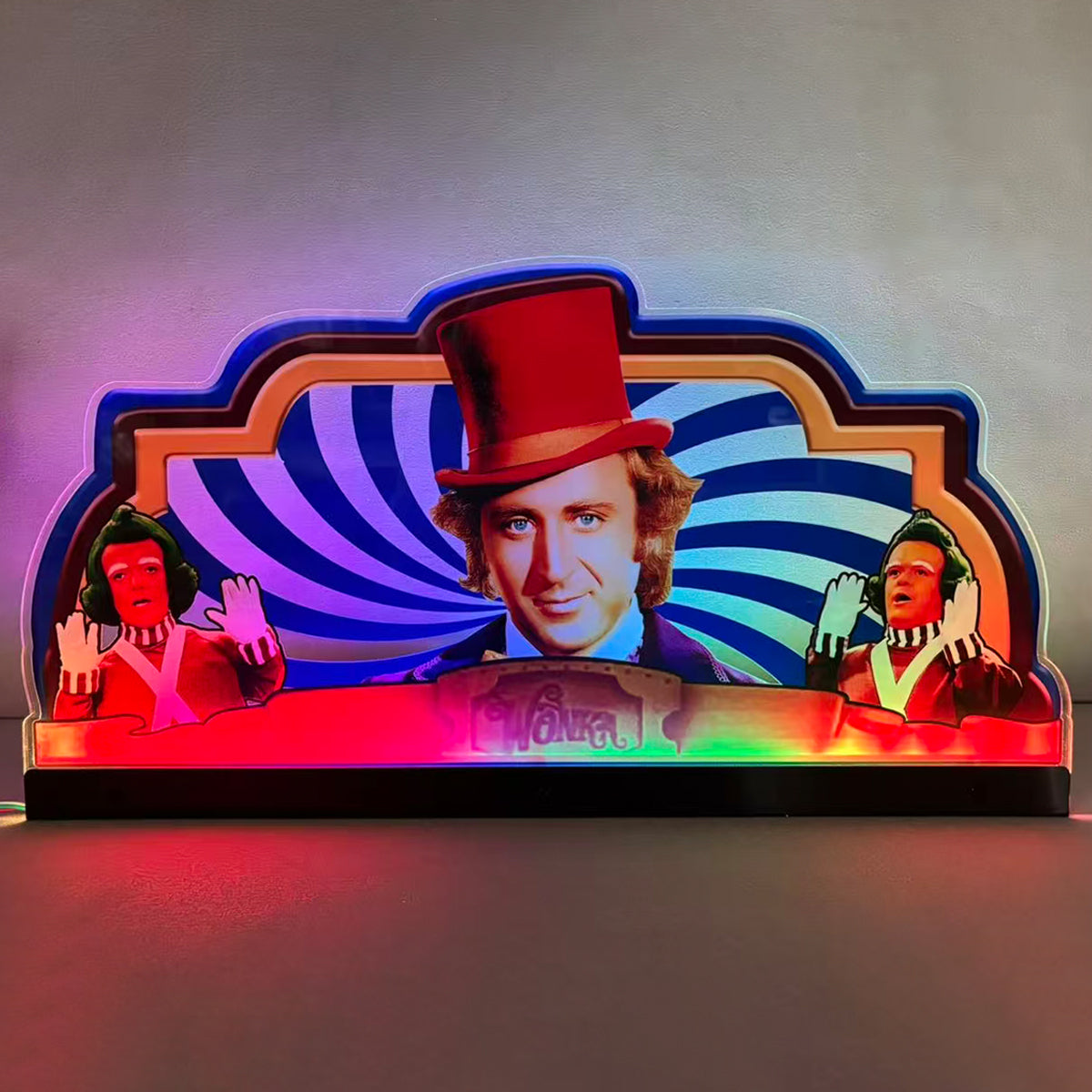 Wily Wonka Pinball JJP Topper 3D Acrylic LED Topper, For Jersey Jack Pinball Mahine, Pinball Topper