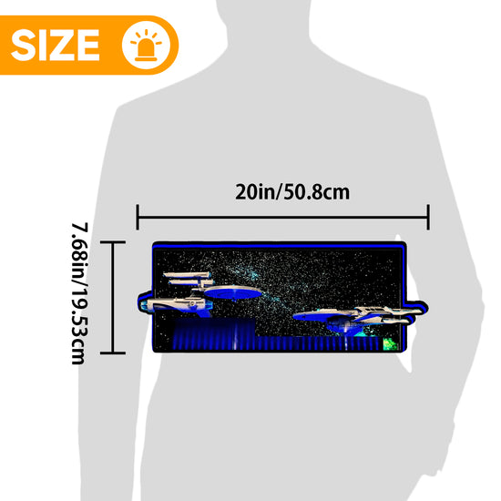 Topper TS 2025 for Star Trek, 3D Printed Lightbox Powered by USB Band Dimm Wall Art Decor Man's Cave