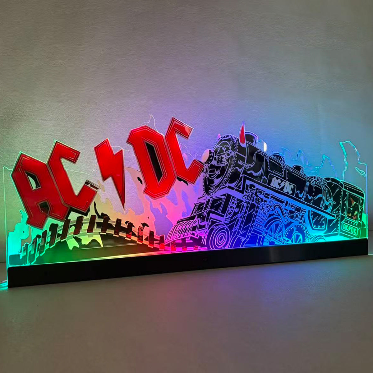 AC/DC Topper 3D Acrylic LED Topper, For Stern Pinball Mahine, Pinball ...