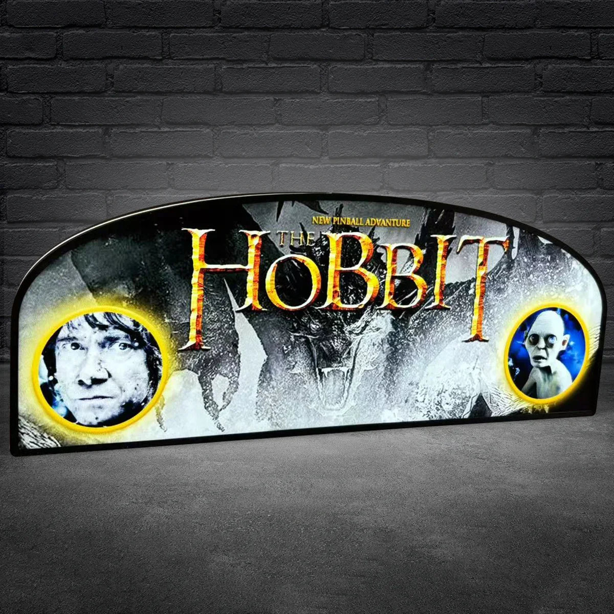 Le Hobbit Pinball Topper LED Lightbox pour le flipper Jersey Jack, caisson lumineux imprimé en 3D pour une expérience de jeu inoubliable 
