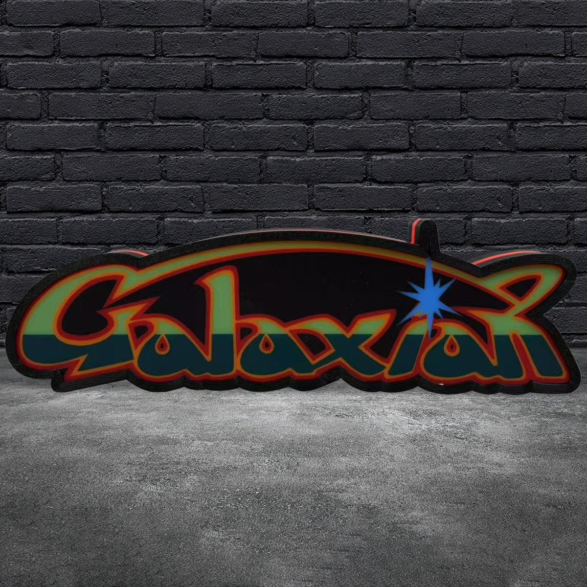 Boîte à lumière LED imprimée en 3D Crisis II pour la décoration de la salle de jeux