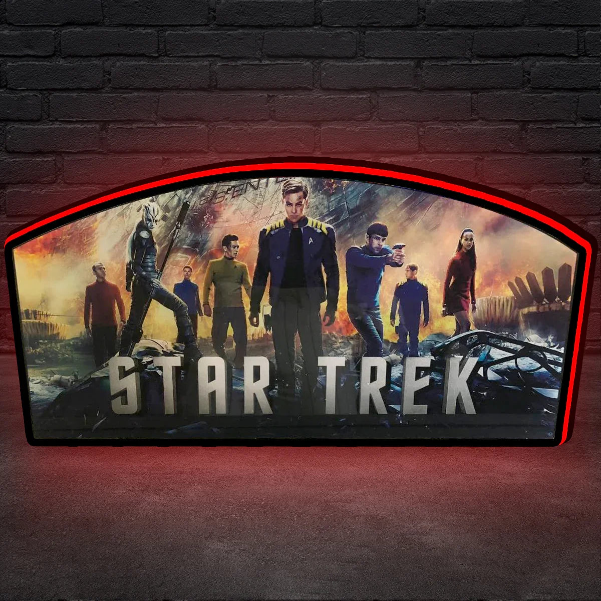 Star Trek 3D-gedruckter Leuchtkasten mit USB-Anschluss und Dimmfunktion – Wanddekoration für die Männerhöhle 