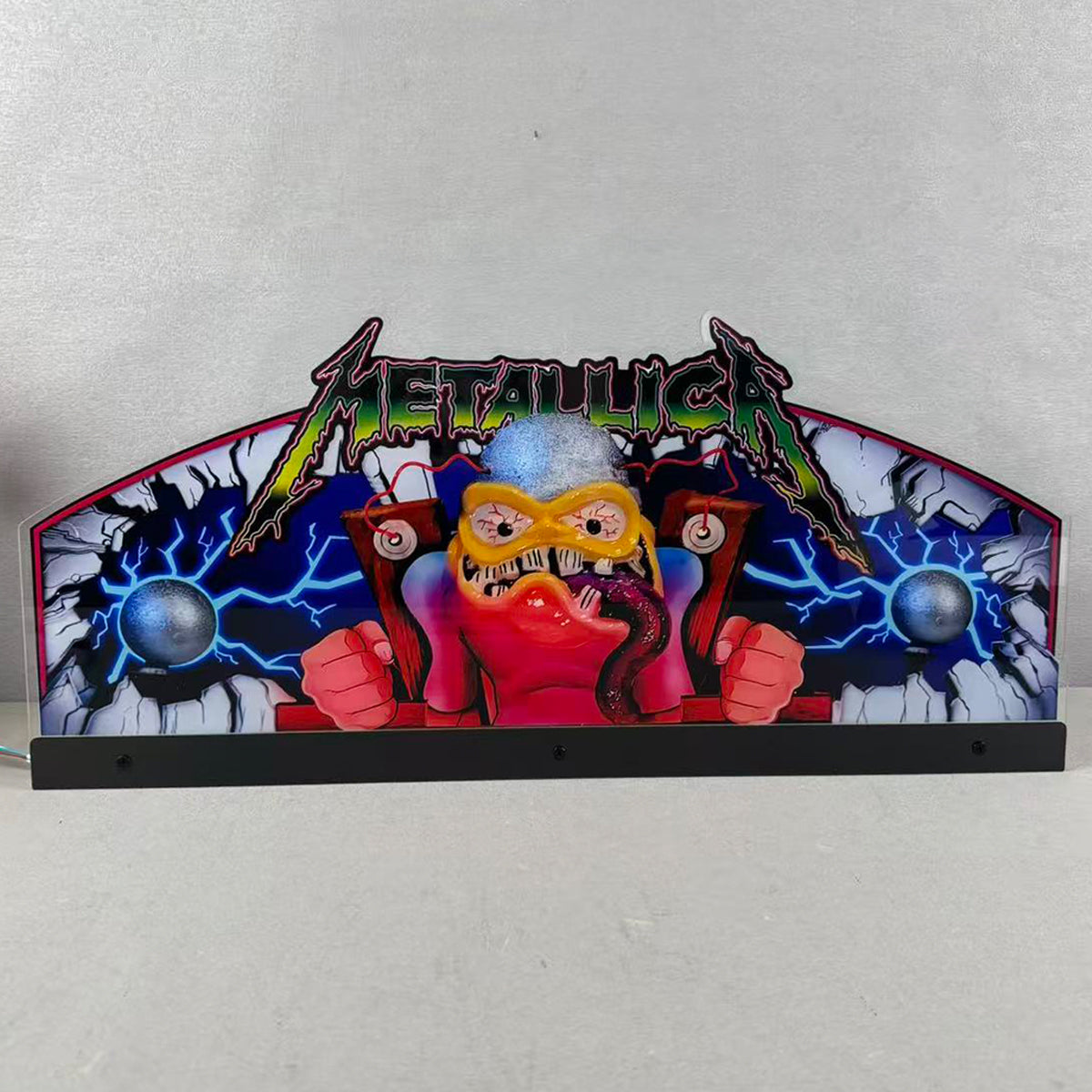 Metallica Pinball Acrylic LED Topper, for Pinball Machine, Pinball Topper