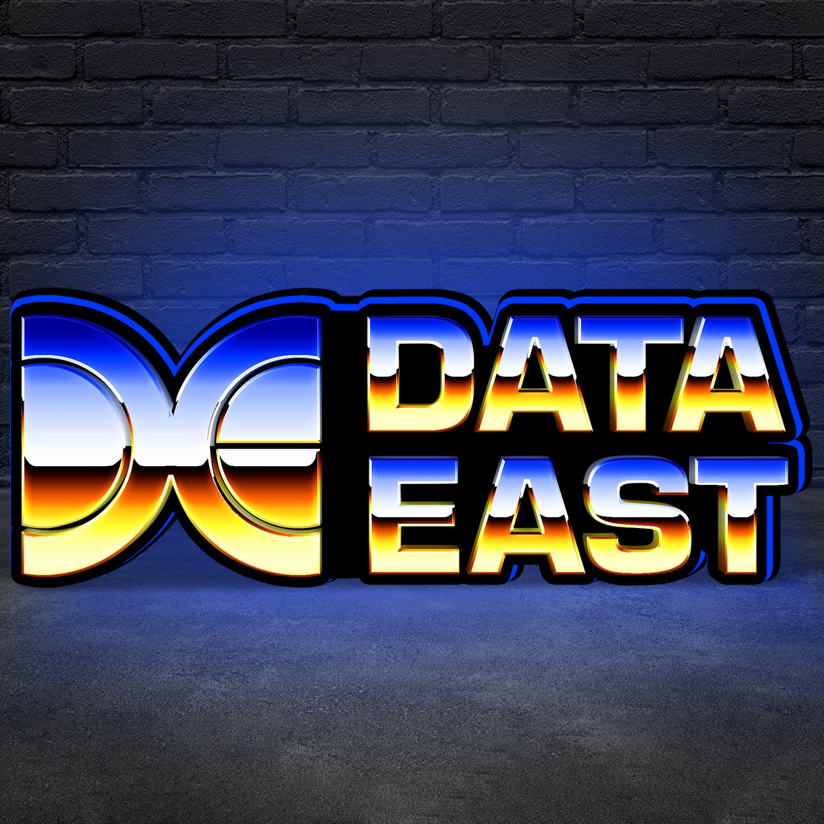 Data East Logo Led lightbox for Pinball Machine, 3D Printed Lightbox USB Powered & Full Dimmable