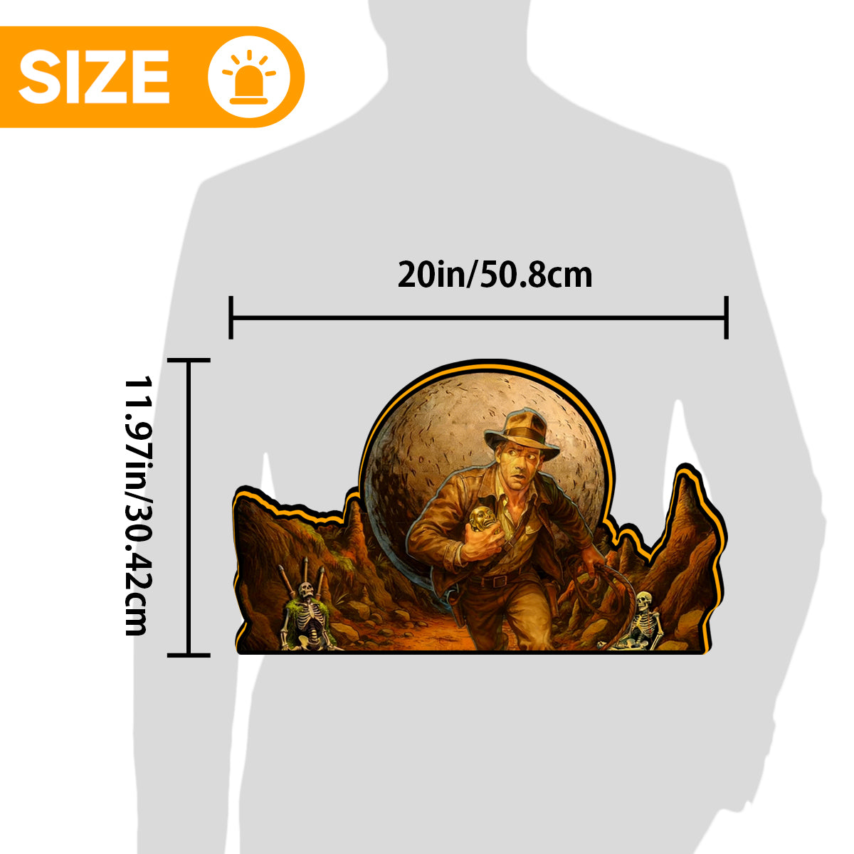 Indiana Jones Pinball Topper Lightbox Arcade Gaming Light box for Man's Cave