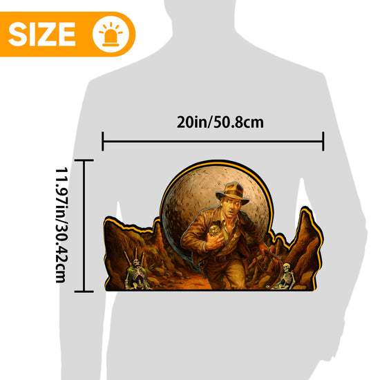 Indiana Jones Pinball Topper Lightbox Arcade Gaming Light box for Man's Cave