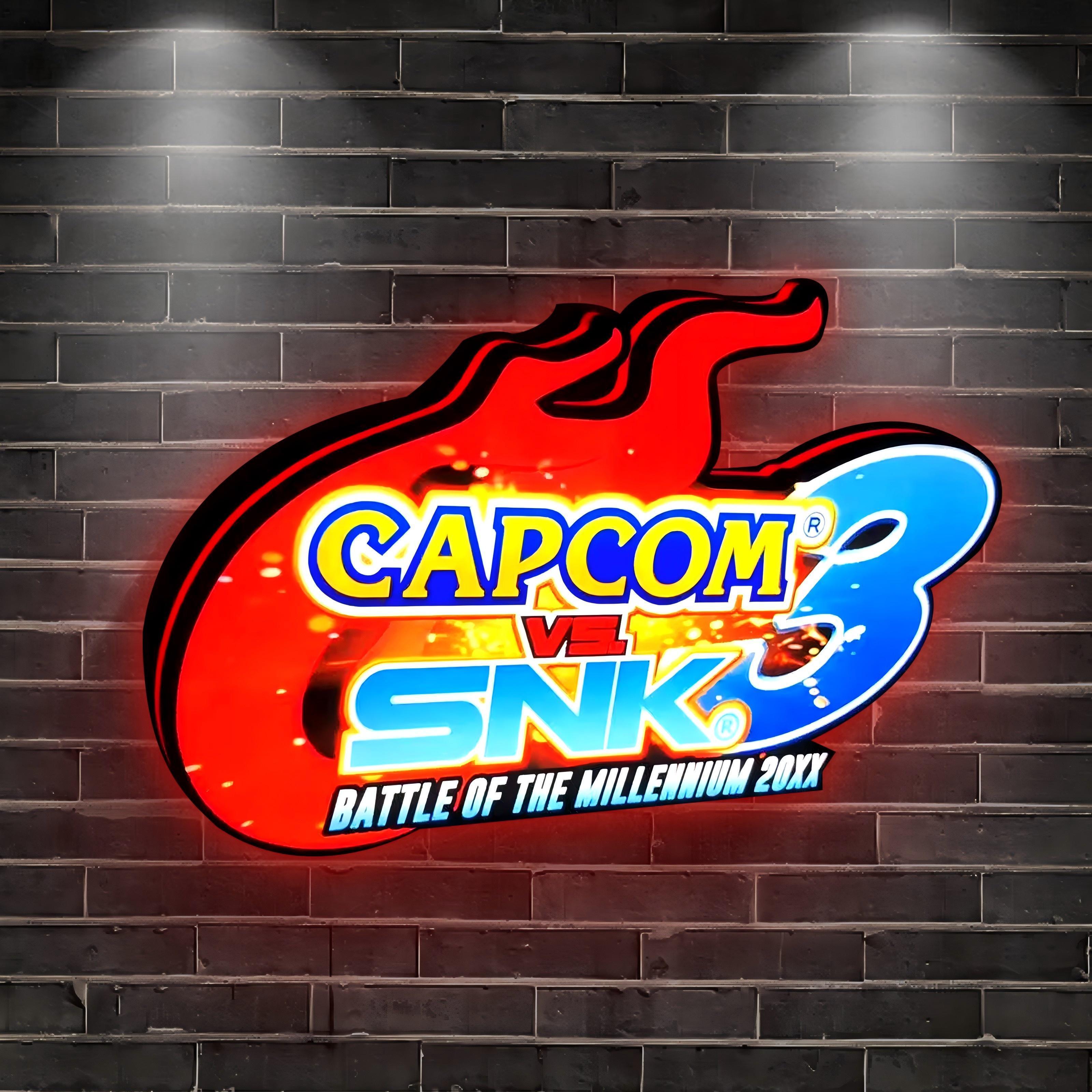 Capcom Sign SNK vs. Capcom, Classic Arcade LED Light Box – FYLZGO Signs