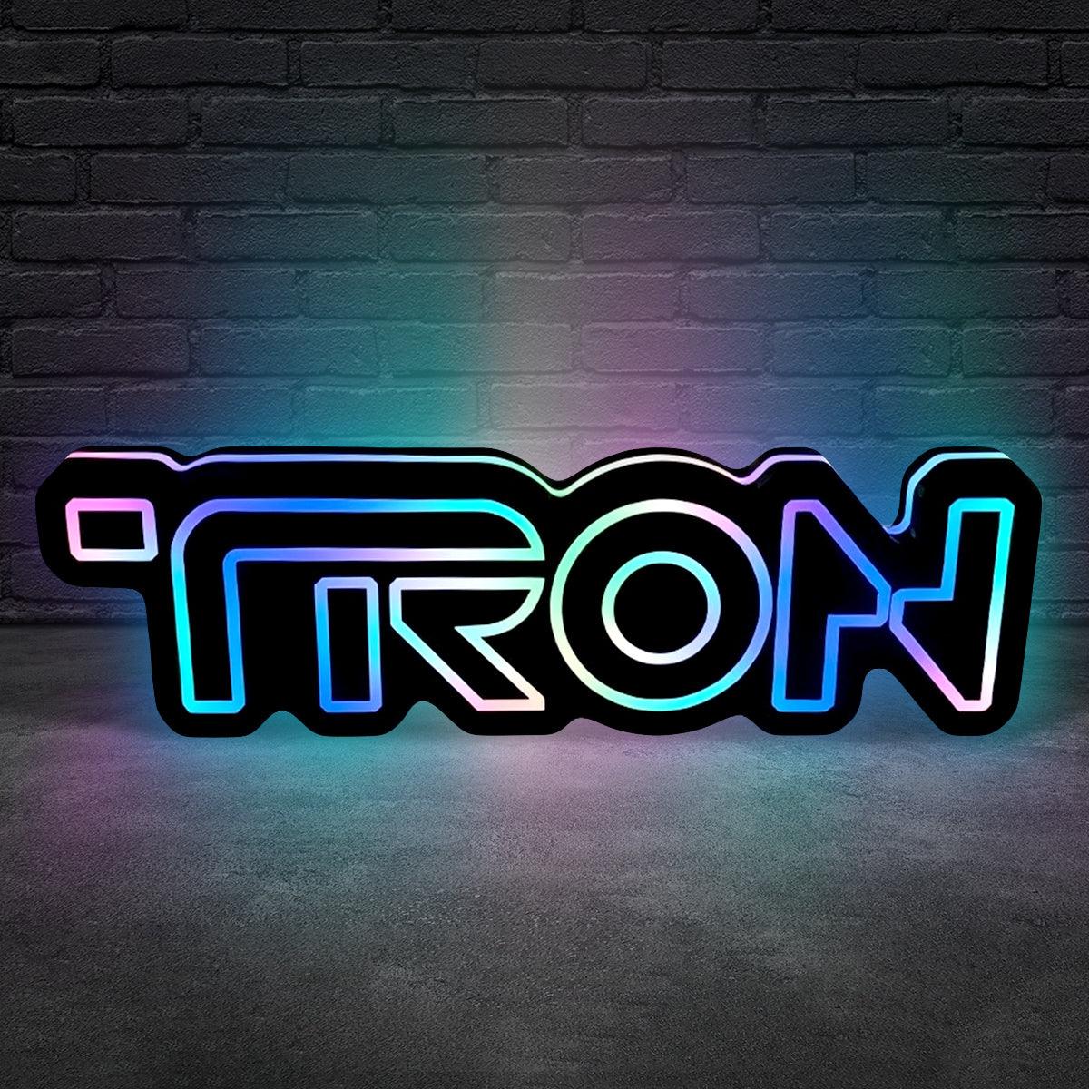 Tron Led Sign TRON Legacy style 3D Printed RGB LED illuminated wall sign – FYLZGO