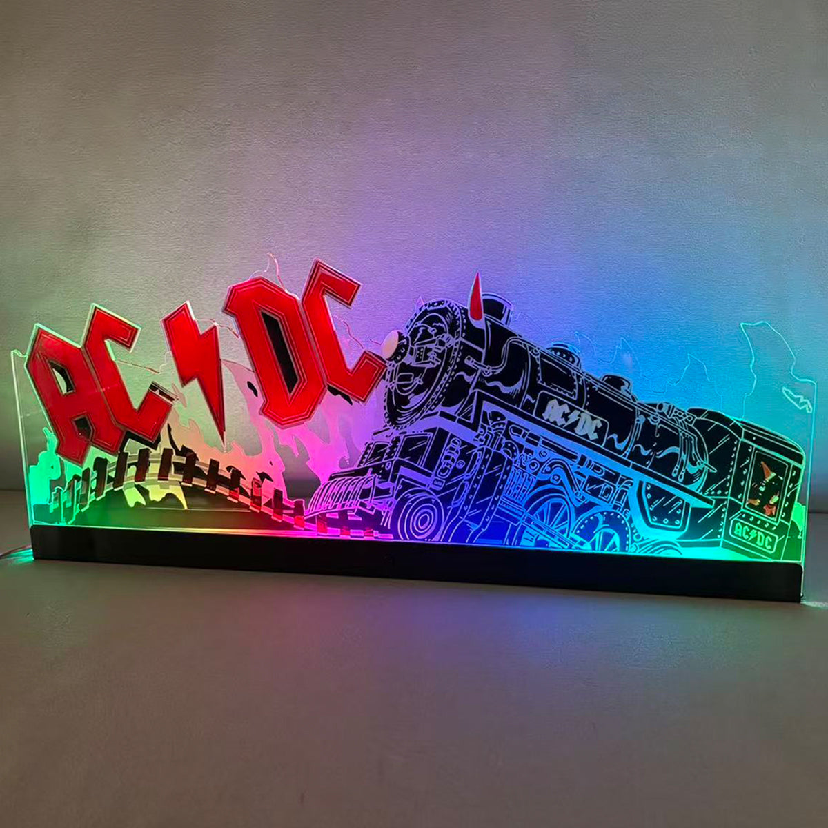 Led Topper Sign AC/DC Topper 3D Acrylic LED Topper, For Stern Pinball Mahine, Pinball ...